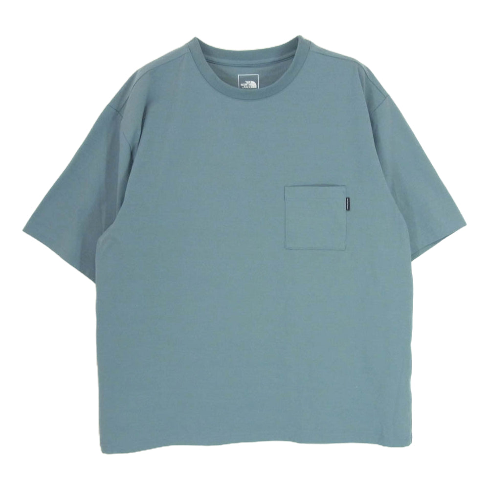 THE NORTH FACE ノースフェイス NT12268 ショートスリーブ エアリー ポケットティー 半袖 Tシャツ グリーン系 L【中古】