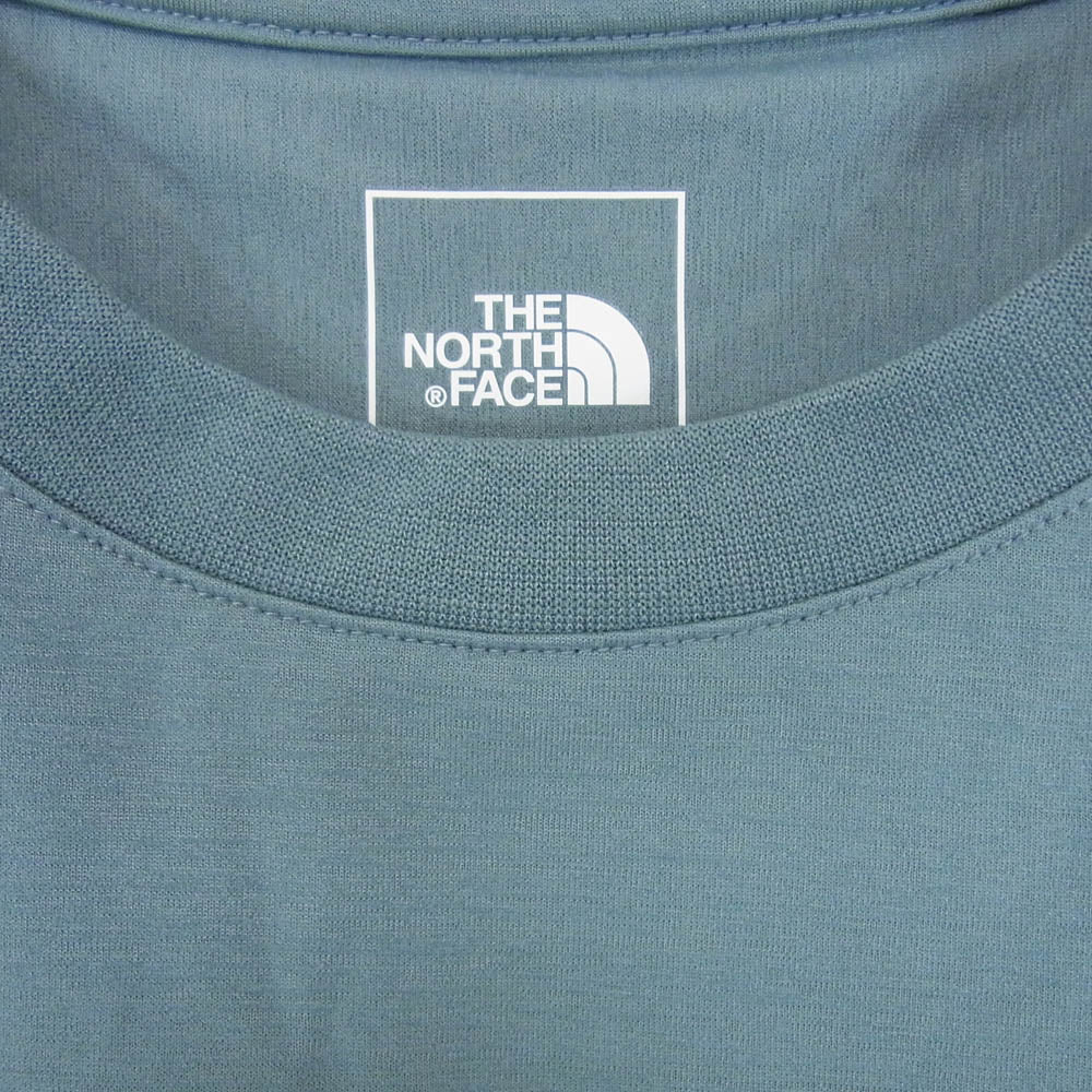 THE NORTH FACE ノースフェイス NT12268 ショートスリーブ エアリー ポケットティー 半袖 Tシャツ グリーン系 L【中古】