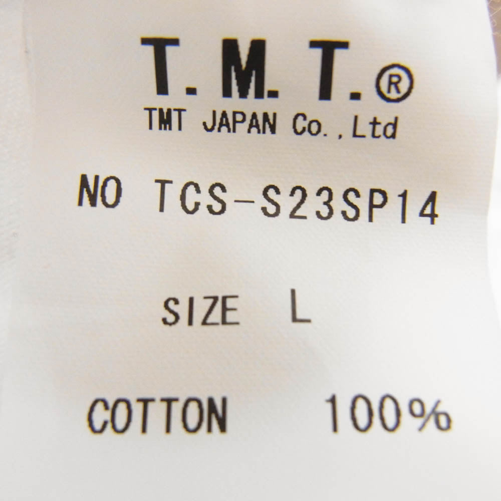 TMT ティーエムティー TCS-S23SP14 PIGMENT DYE S/SL TEE  SANTAFE 半袖 Tシャツ ホワイト系 L【中古】