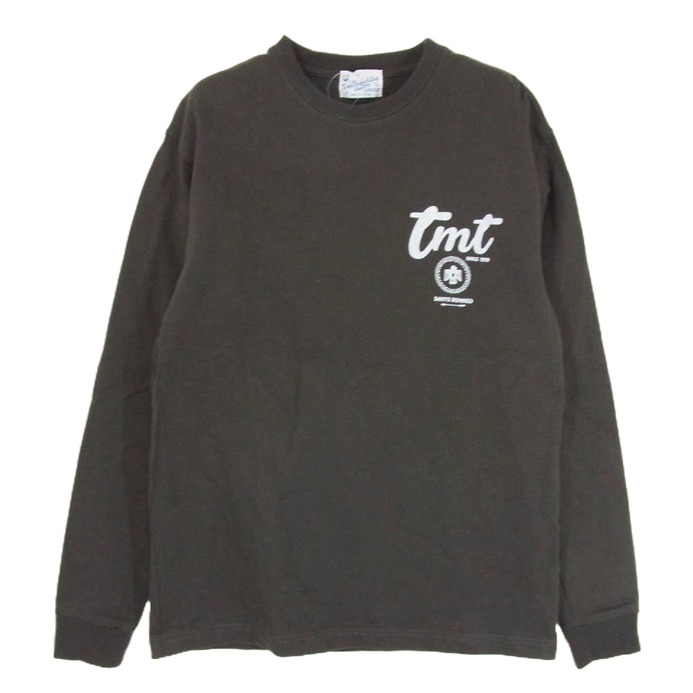 TMT ティーエムティー TCS-F22SP11 オーガニック コットン ヘビージャージー ロングスリーブ 長袖 カットソーＴシャツ ブラック系 L【中古】