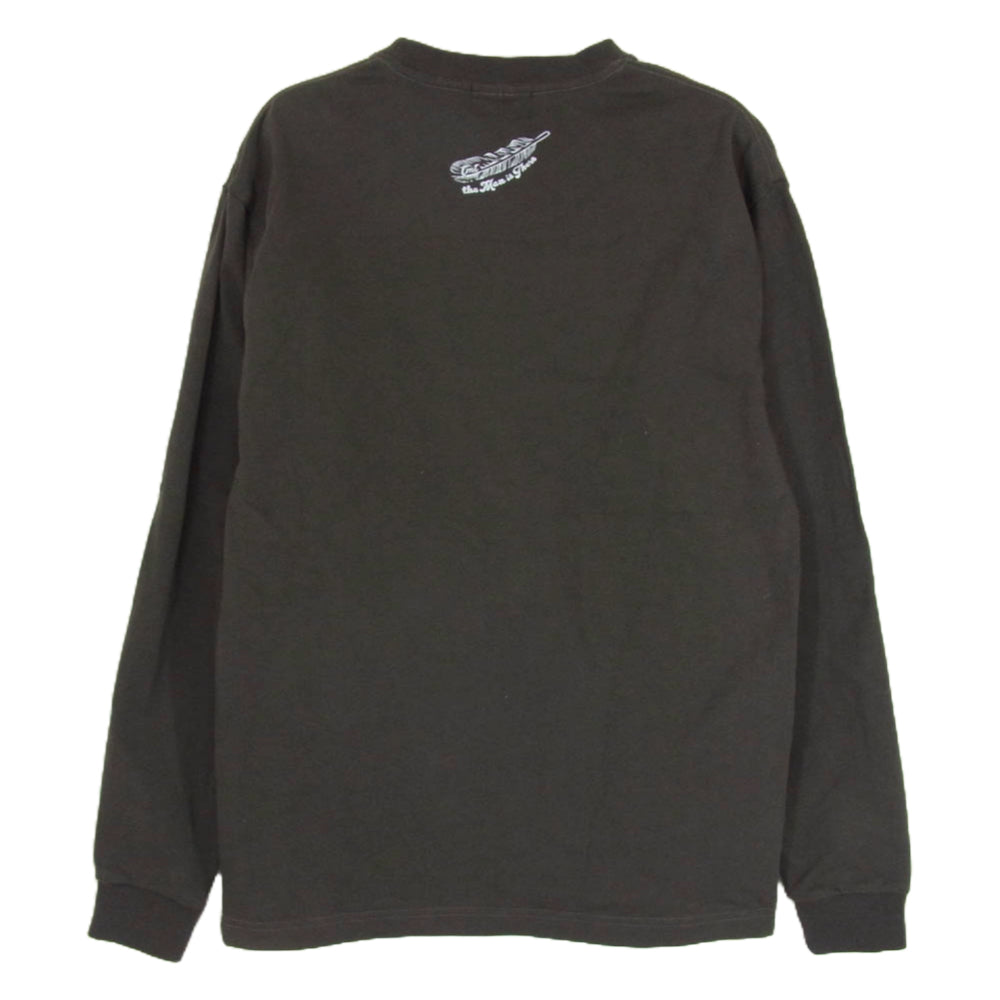 TMT ティーエムティー TCS-F22SP11 オーガニック コットン ヘビージャージー ロングスリーブ 長袖 カットソーＴシャツ ブラック系 L【中古】