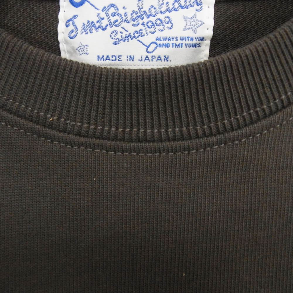 TMT ティーエムティー TCS-F22SP11 オーガニック コットン ヘビージャージー ロングスリーブ 長袖 カットソーＴシャツ ブラック系 L【中古】