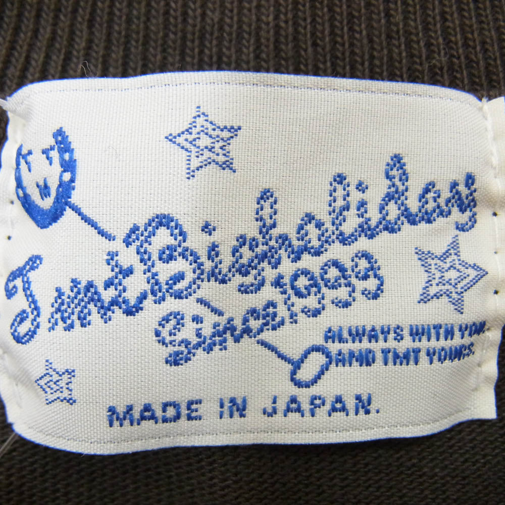 TMT ティーエムティー TCS-F22SP11 オーガニック コットン ヘビージャージー ロングスリーブ 長袖 カットソーＴシャツ ブラック系 L【中古】