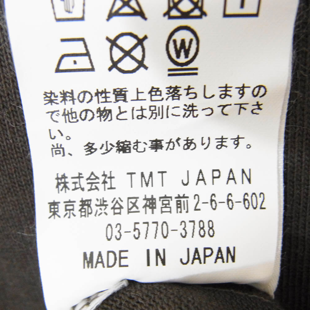 TMT ティーエムティー TCS-F22SP11 オーガニック コットン ヘビージャージー ロングスリーブ 長袖 カットソーＴシャツ ブラック系 L【中古】