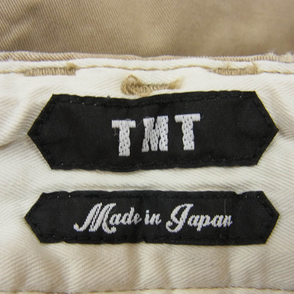 TMT ティーエムティー TPT-F2106 STRETCH TINO CLOTH TROUSER ダメージ加工 チノパン ブラウン系 L【中古】