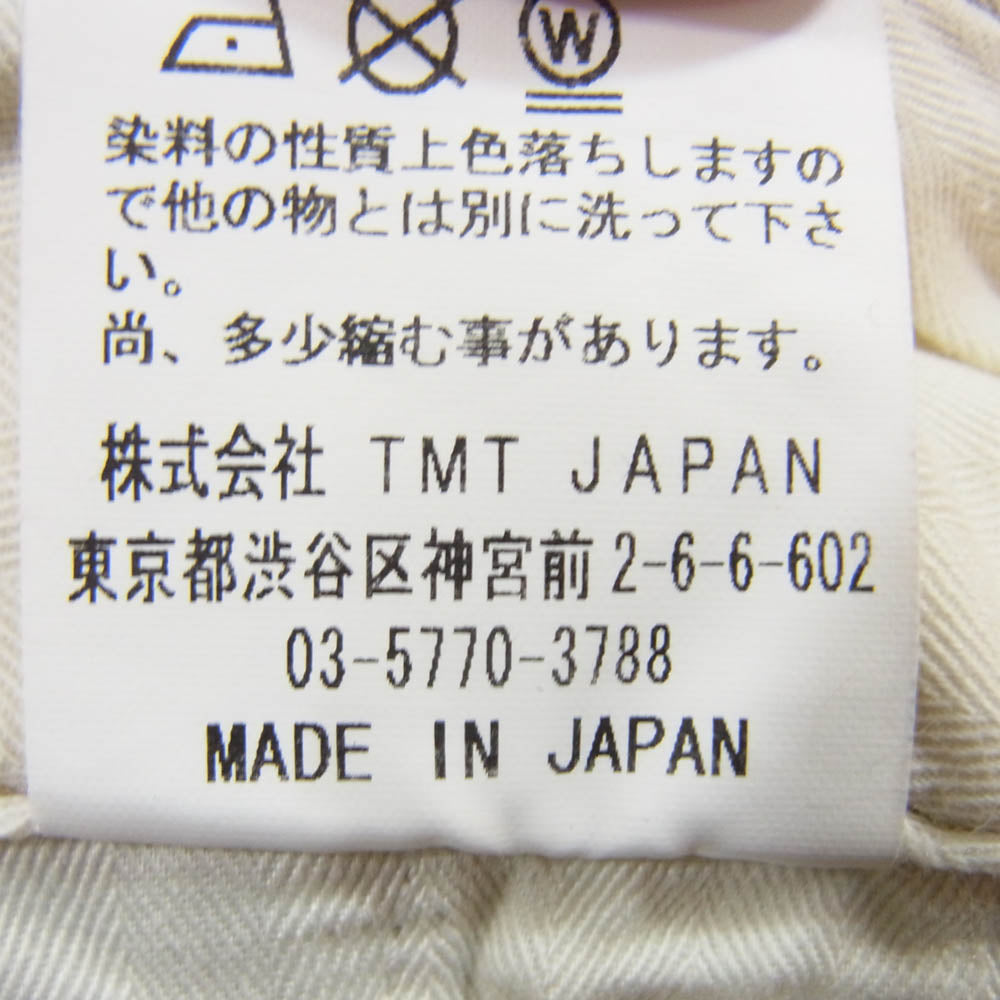 TMT ティーエムティー TPT-F2106 STRETCH TINO CLOTH TROUSER ダメージ加工 チノパン ブラウン系 L【中古】