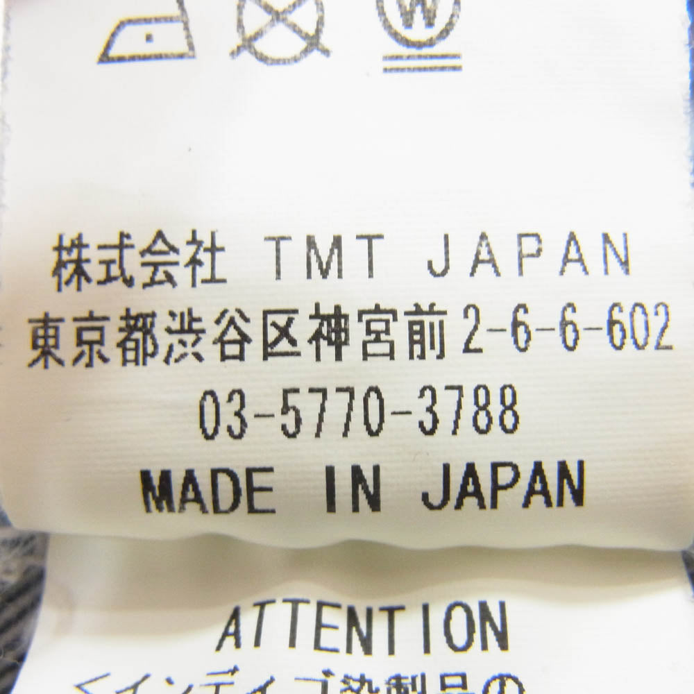 TMT ティーエムティー TPT-F2105 HYBRID-STRETCH DENIM 5P TIGHT TAPERED ダメージ加工 テーパード デニム パンツ インディゴブルー系 L【中古】