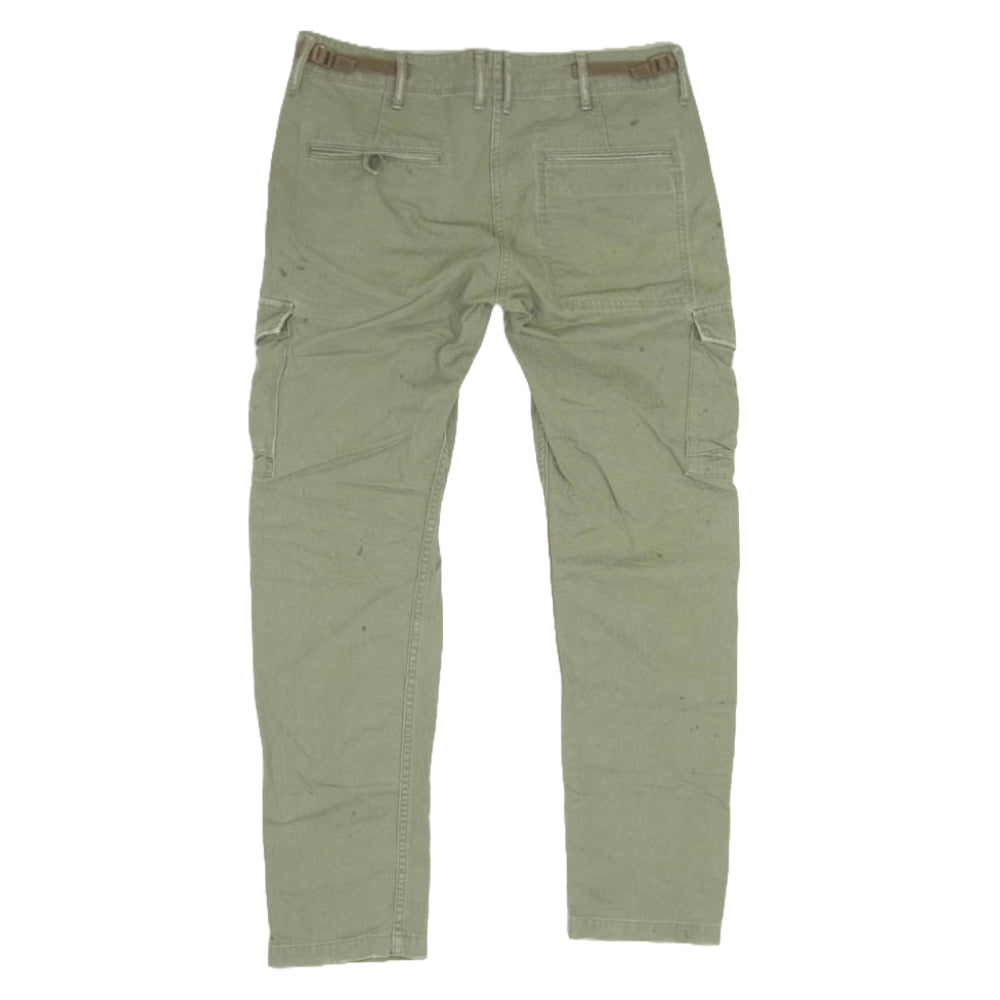 TMT ティーエムティー TPT-F2108 HERRINGBONE TWILL CARGO TROUSER カーゴ トラウザー カーキ系 L【中古】
