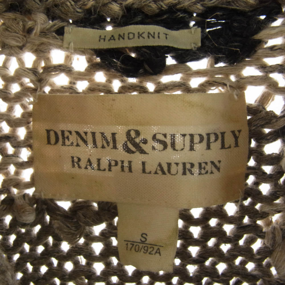 RALPH LAUREN ラルフローレン DENIM ＆ SUPPLY CAMO CARDIGAN WOOL デニムアンドサプライ カモフラ ショールカラー カーディガン グレー系 S【中古】