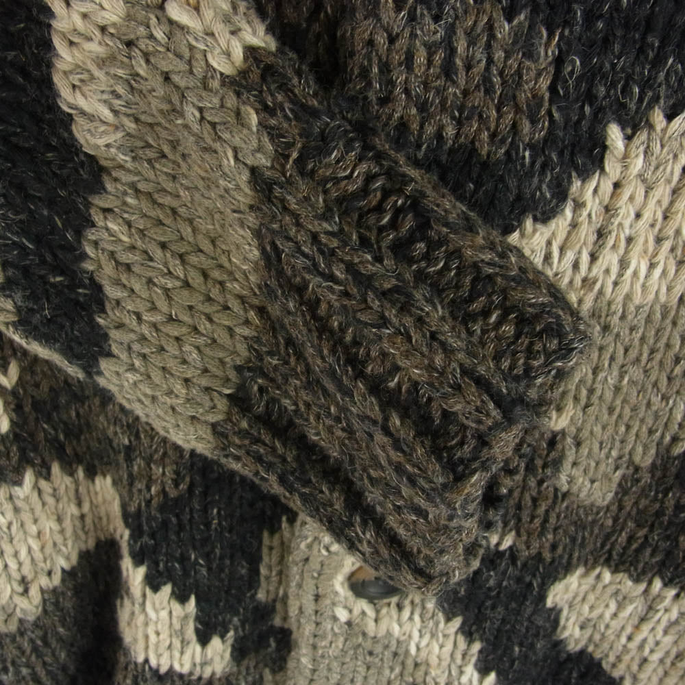 RALPH LAUREN ラルフローレン DENIM ＆ SUPPLY CAMO CARDIGAN WOOL デニムアンドサプライ カモフラ ショールカラー カーディガン グレー系 S【中古】