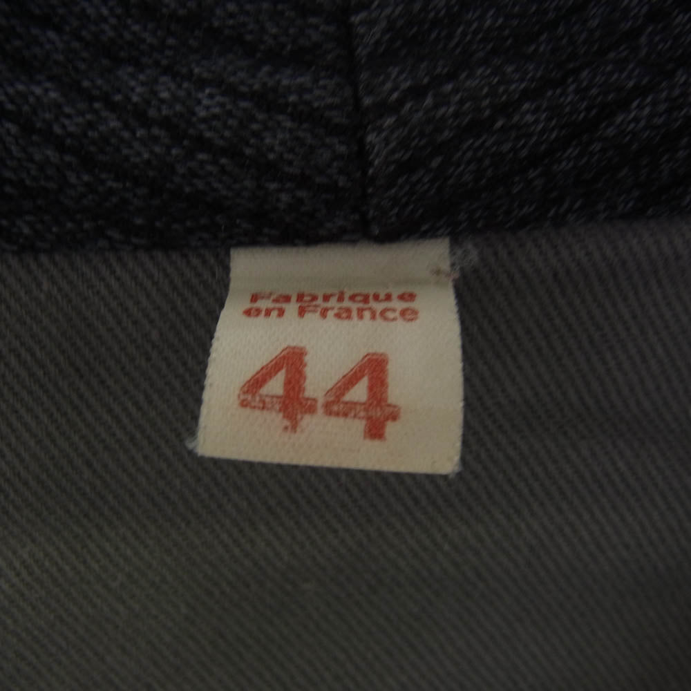 ヴィンテージ 40s～50s 40年代~50年代 UNIC D.F FRENCH PIQUE HUNTING フレンチ ピケ 動物釦 アニマルボタン ユーロ ハンティング ジャケット ネイビー系 44【中古】