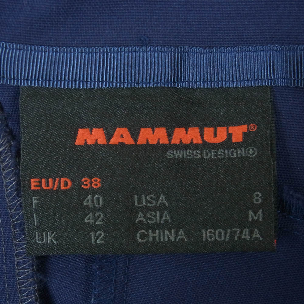 Mammut マムート 1022-00790 Zinal Pants AF ジナル パンツ ナイロン ベトナム製 ネイビー系 38 M【中古】