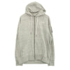 THE NORTH FACE ノースフェイス NT12335 Hooded Sweatshirt スクエアロゴ ジップアップ パーカー グレー系 S【中古】
