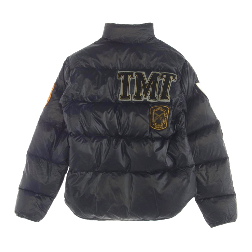 TMT ティーエムティー ワッペン ダウン ジャケット ブラック系 M【中古】