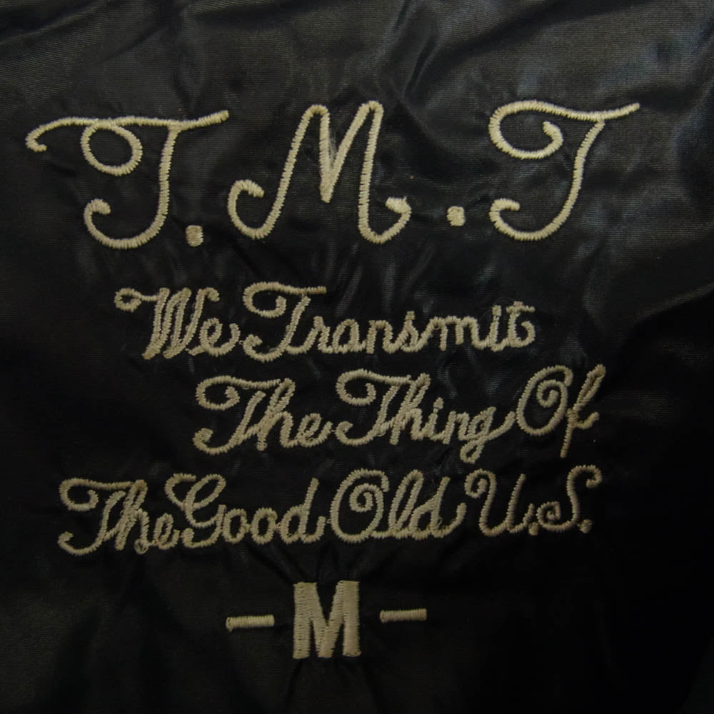 TMT ティーエムティー ワッペン ダウン ジャケット ブラック系 M【中古】