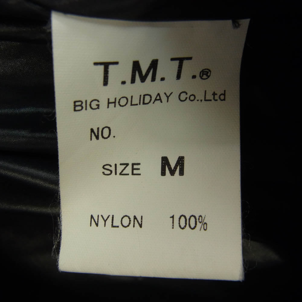 TMT ティーエムティー ワッペン ダウン ジャケット ブラック系 M【中古】