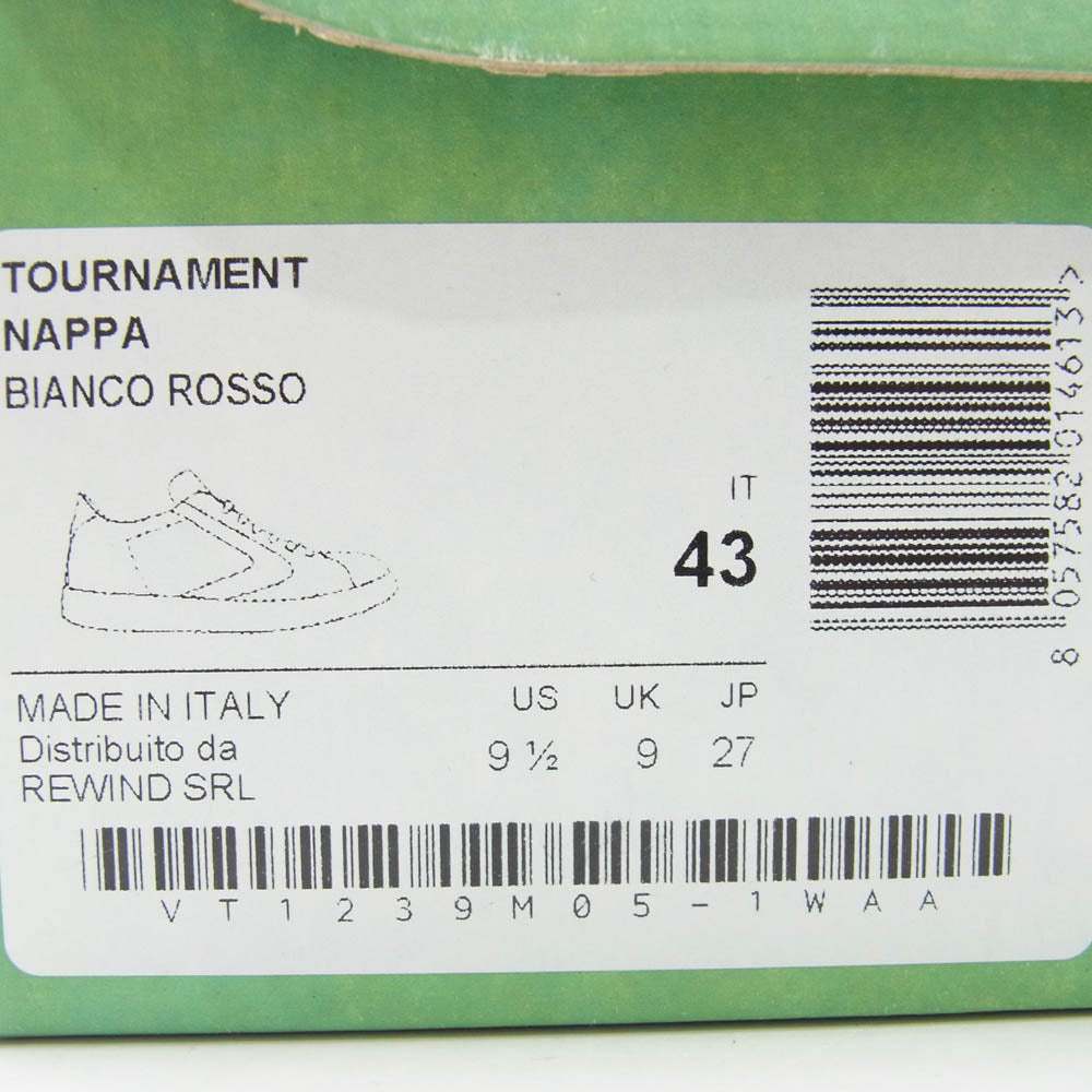 Valsport ヴァルスポルト TOURNAMENT NAPPA トーナメント ナッパ スニーカー ホワイト系 43【極上美品】【中古】