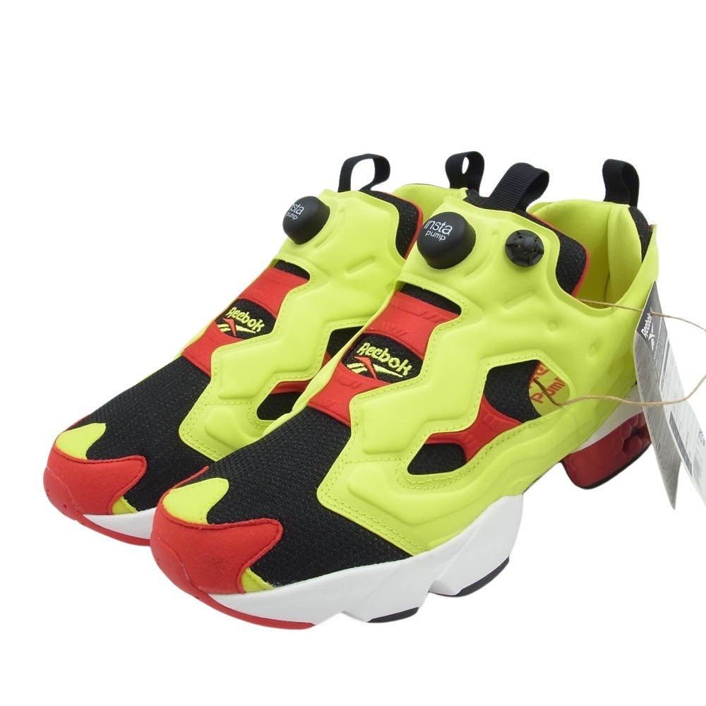 Reebok リーボック 100074910 INSTAPUMP FURY インスタポン ポンプフューリー スニーカー イエロー系 マルチカラー系 27.5cm【極上美品】【中古】