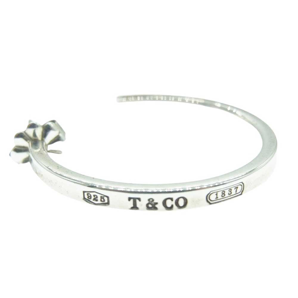 TIFFANY&Co. ティファニー 1837 ナローフープ ピアス AG925 片耳 シルバー系【中古】