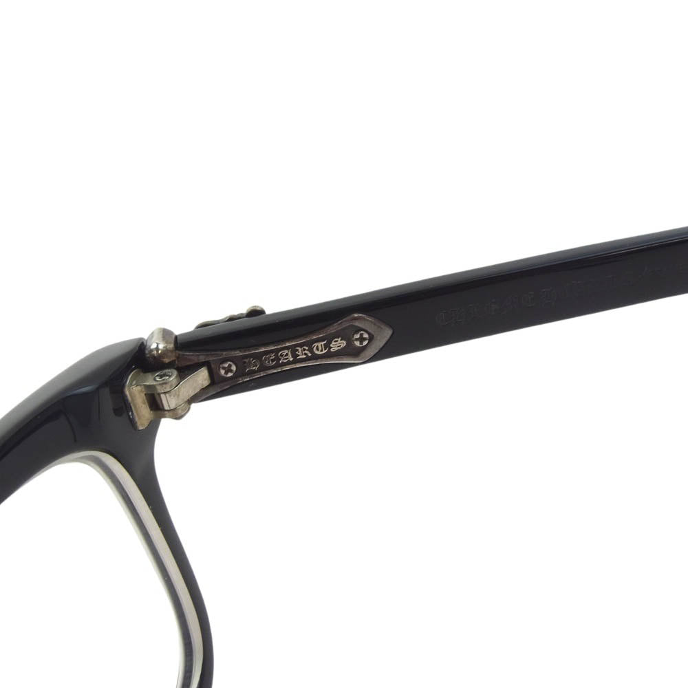 CHROME HEARTS クロムハーツ（原本無） KITSHICKER 2-A キットシッカー ダガーテンプル 度入り アイウェア メガネ 眼鏡 55□17-145【中古】