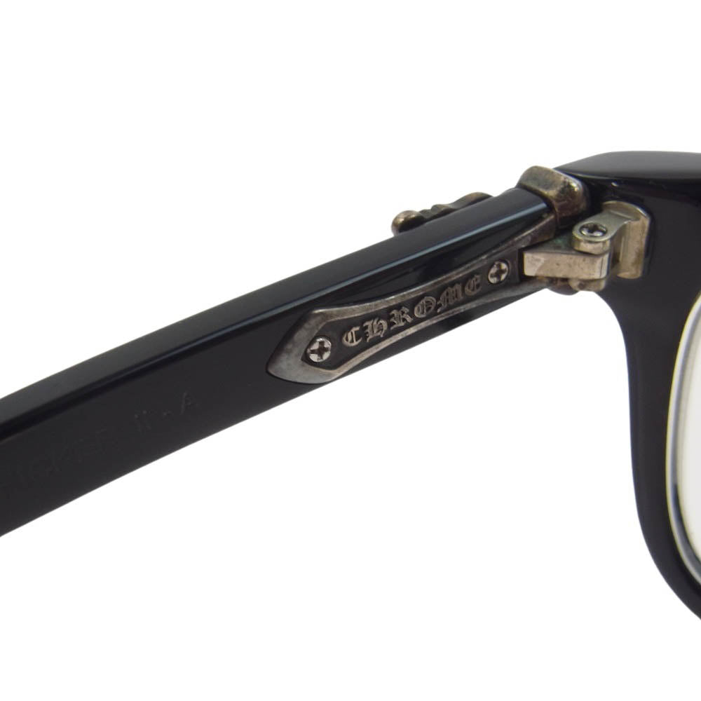 CHROME HEARTS クロムハーツ（原本無） KITSHICKER 2-A キットシッカー ダガーテンプル 度入り アイウェア メガネ 眼鏡 55□17-145【中古】