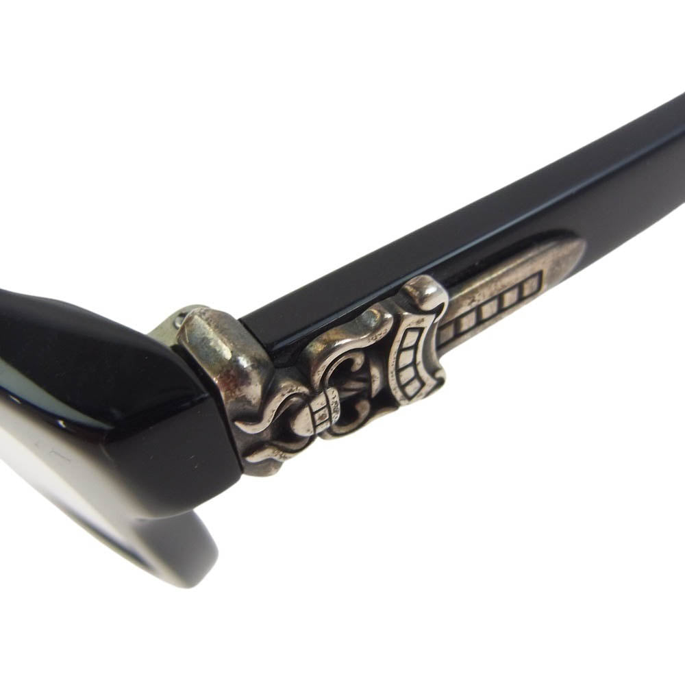 CHROME HEARTS クロムハーツ（原本無） KITSHICKER 2-A キットシッカー ダガーテンプル 度入り アイウェア メガネ 眼鏡 55□17-145【中古】