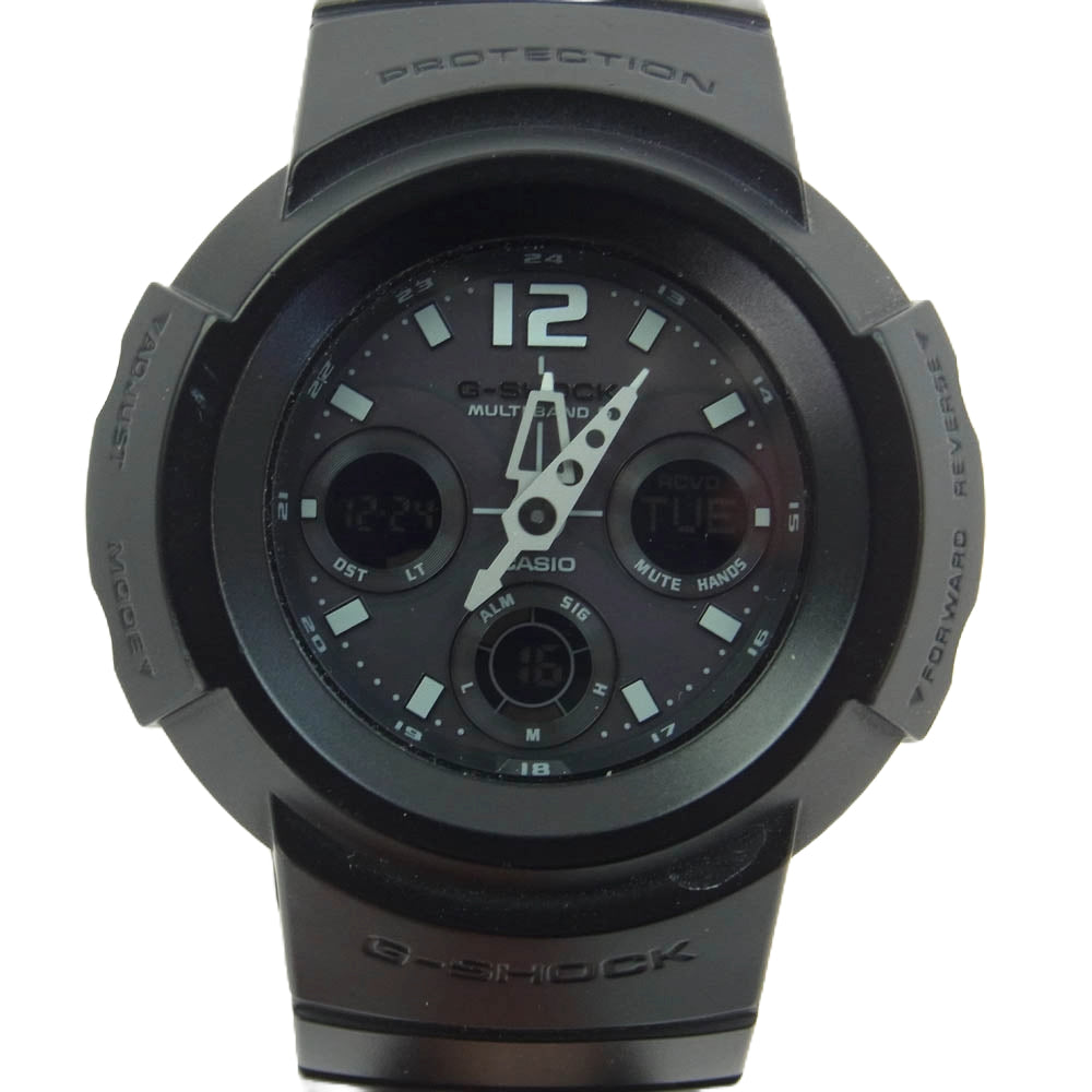 CASIO G-SHOCK カシオ ジーショック AWG-M510-1BJF アナログデジタルモデル ソーラー電波 腕時計 ブラック系【中古】