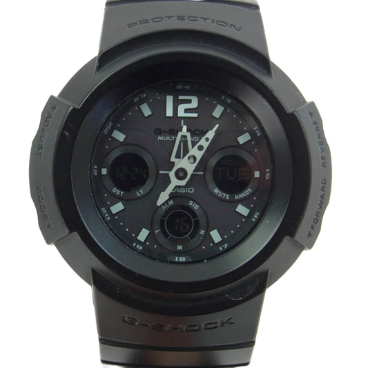 CASIO G-SHOCK カシオ ジーショック AWG-M510-1BJF アナログデジタルモデル ソーラー電波 腕時計 ブラック系【中古】