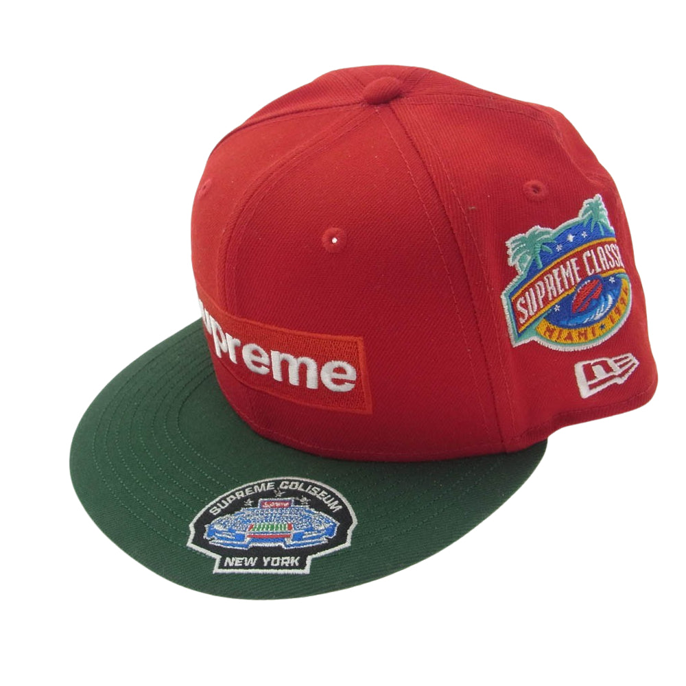 Supreme シュプリーム 23AW Championships Box Logo New Era Cap ャンピオンシップ ボックスロゴ ニューエラ キャップ 帽子 レッド系 58.7cm【中古】