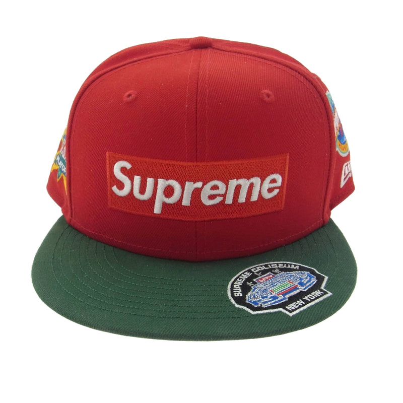 Supreme シュプリーム 23AW Championships Box Logo New Era Cap ャンピオンシップ ボックスロゴ ニューエラ キャップ 帽子 レッド系 58.7cm【中古】