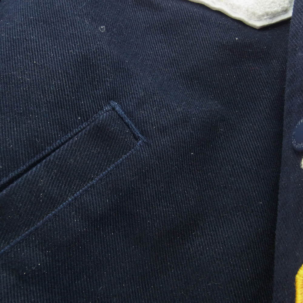 Supreme シュプリーム 20SS × New Era ニューエラ MLB Varsity Jacket バーシティ ジャケット スタジャン ブルゾン ネイビー系 M【中古】