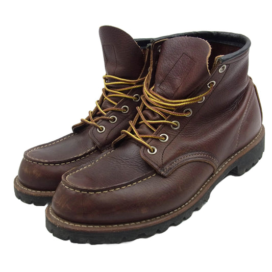 RED WING レッドウィング 8146 ROUGHNECK ラフネック BRIAR OIL SLICK ブライアー オイル スリック ビブラム ラグソール ブーツ ブラウン系 9.5【中古】