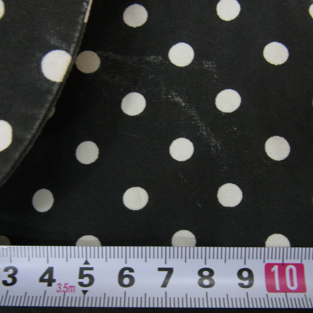 BLACK COMME des GARCONS ブラックコムデギャルソン AD2008 1C-B010 ドット柄 長袖 シャツ 丸襟 ブラック系 M【中古】