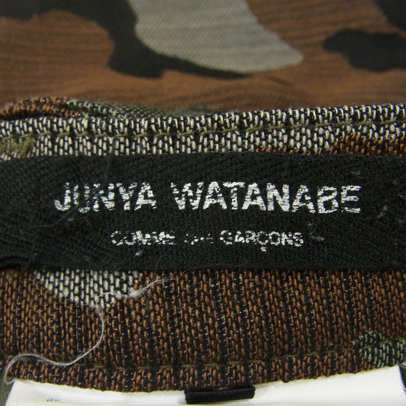 JUNYA WATANABE COMME des GARCONS ジュンヤワタナベコムデギャルソン AD2010 JF-P006 カモフラージュ テーパード ストレート パンツ 迷彩 カーキ系 S【中古】