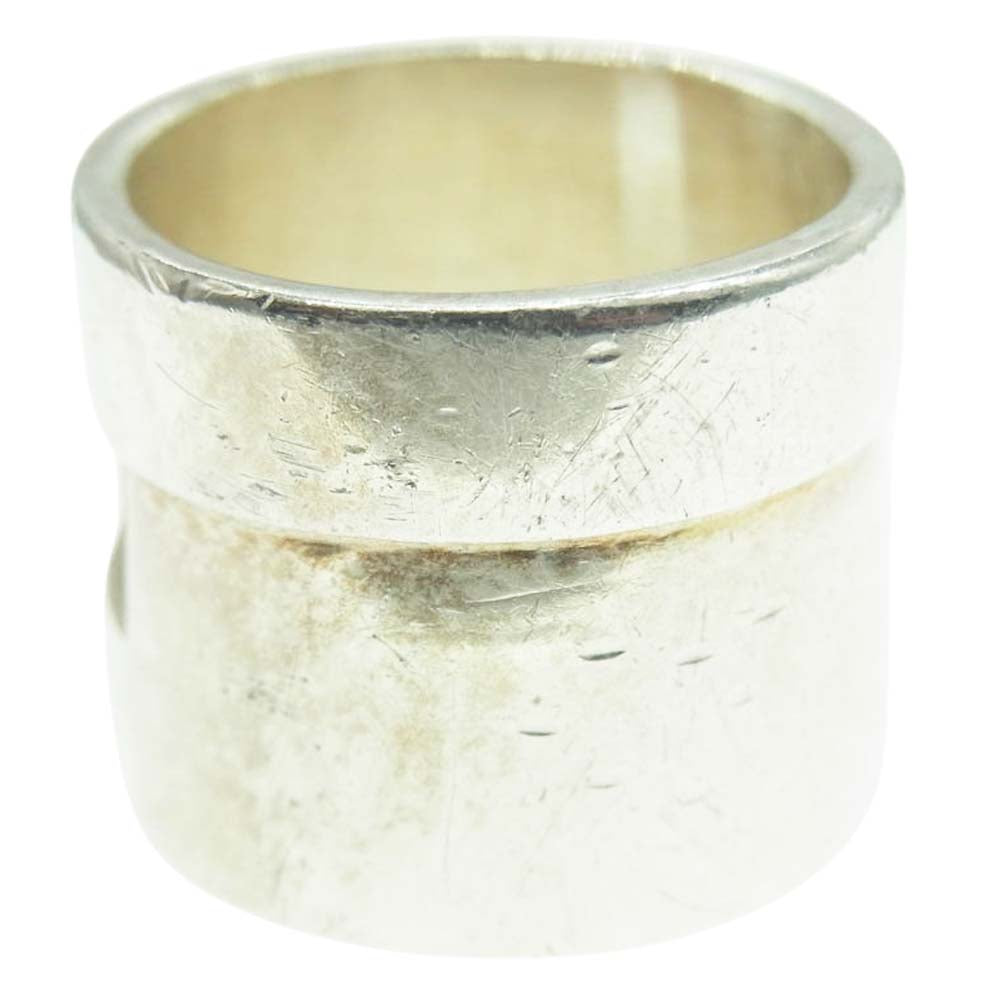 GUCCI グッチ ワイド ヘビー バンド G リング シルバー 指輪 11号【中古】