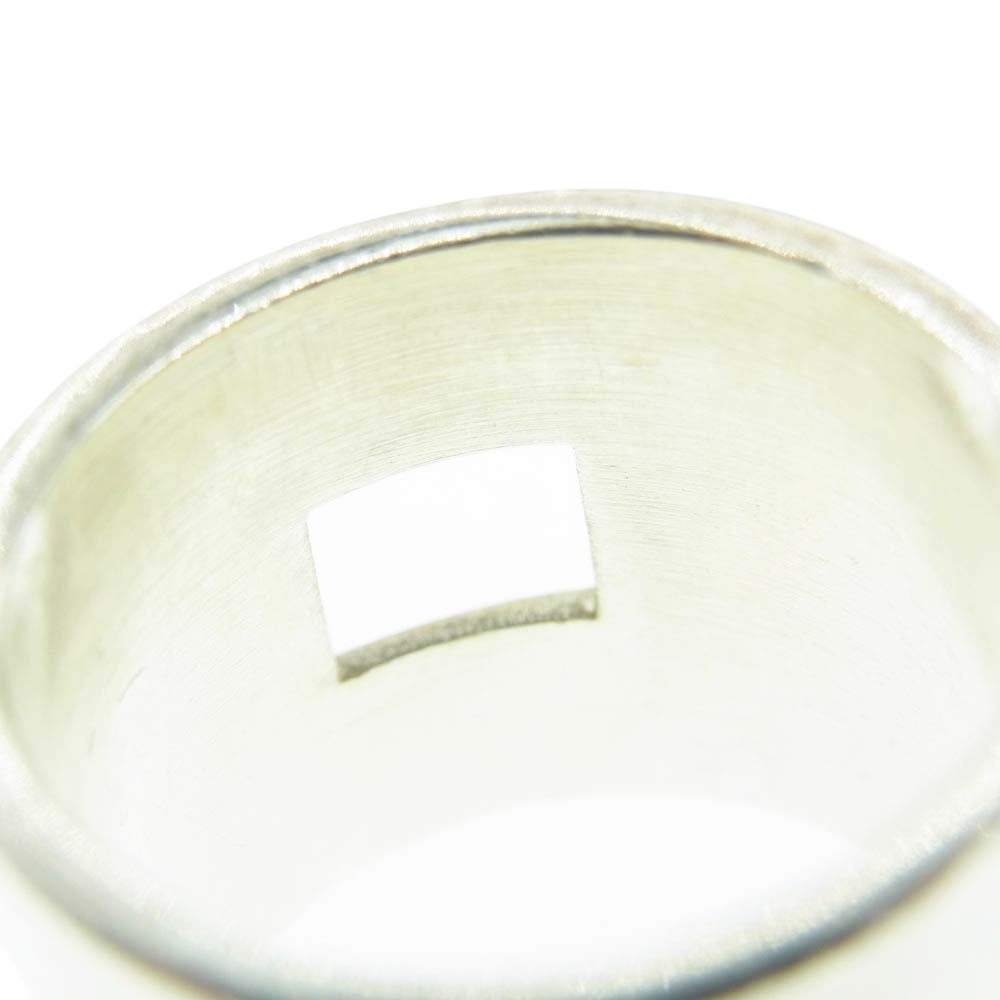 GUCCI グッチ ワイド ヘビー バンド G リング シルバー 指輪 11号【中古】