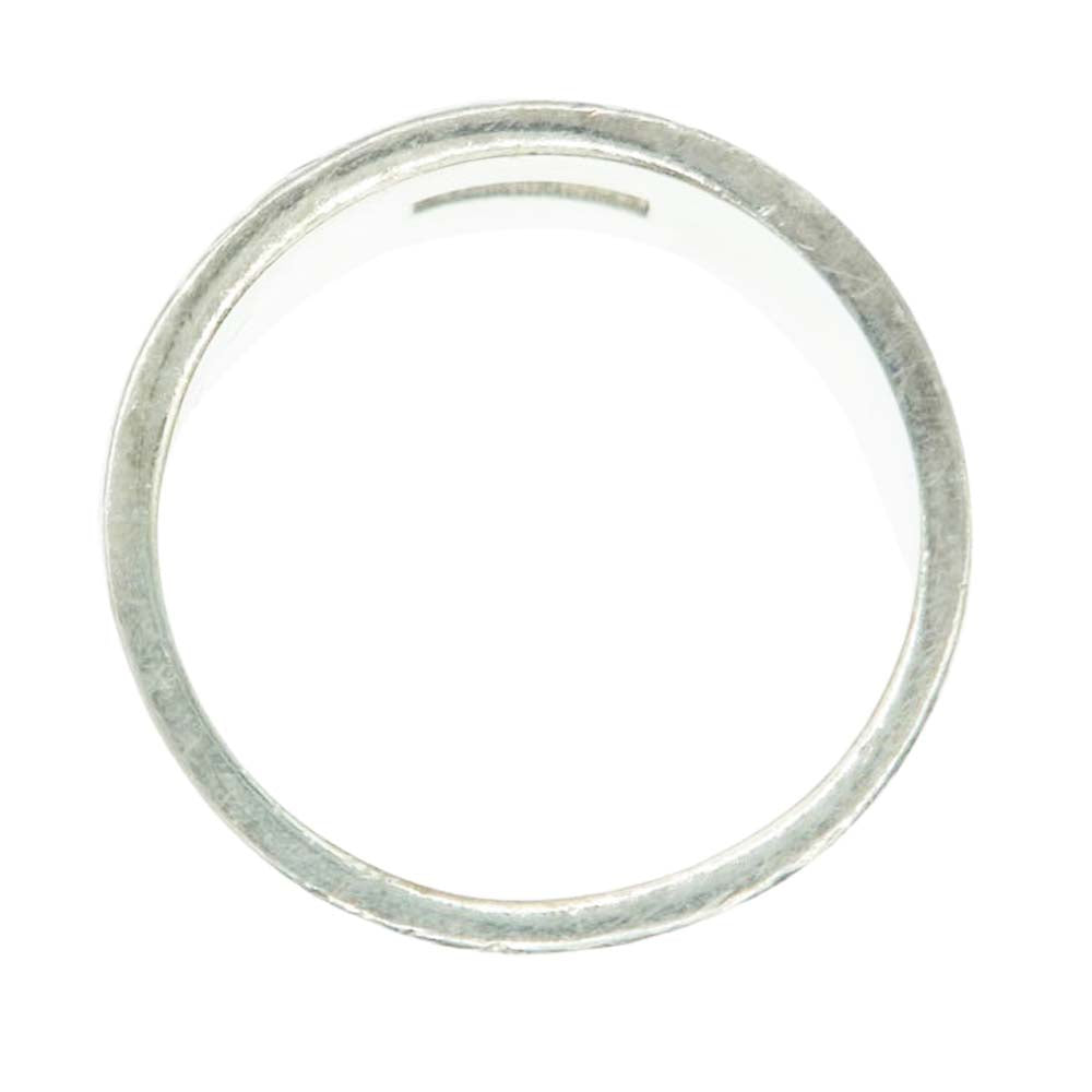 GUCCI グッチ ワイド ヘビー バンド G リング シルバー 指輪 11号【中古】