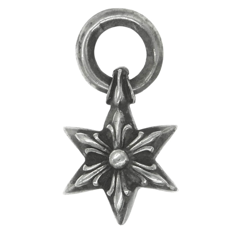 CHROME HEARTS クロムハーツ（原本無） STAR CHARM 6ポイント スター チャーム シルバー ネックレストップ【中古】
