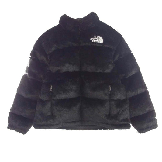 Supreme シュプリーム 20AW × The North Face ノースフェイス Faux Fur Nuptse Jacket フェイク ファー ヌプシ ダウン ジャケット ブラック系 L【美品】【中古】