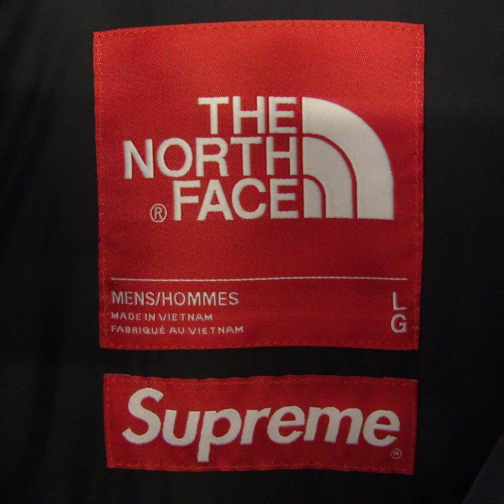 Supreme シュプリーム 20AW × The North Face ノースフェイス Faux Fur Nuptse Jacket フェイク ファー ヌプシ ダウン ジャケット ブラック系 L【美品】【中古】