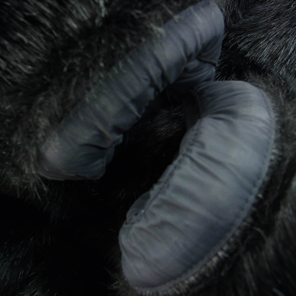 Supreme シュプリーム 20AW × The North Face ノースフェイス Faux Fur Nuptse Jacket フェイク ファー ヌプシ ダウン ジャケット ブラック系 L【美品】【中古】