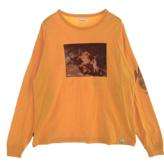 マジックスティック 21SS Chronus L/S T-Shirts グラフィック プリント ロンT 長袖 Tシャツ オレンジ XL オレンジ系 XL【中古】