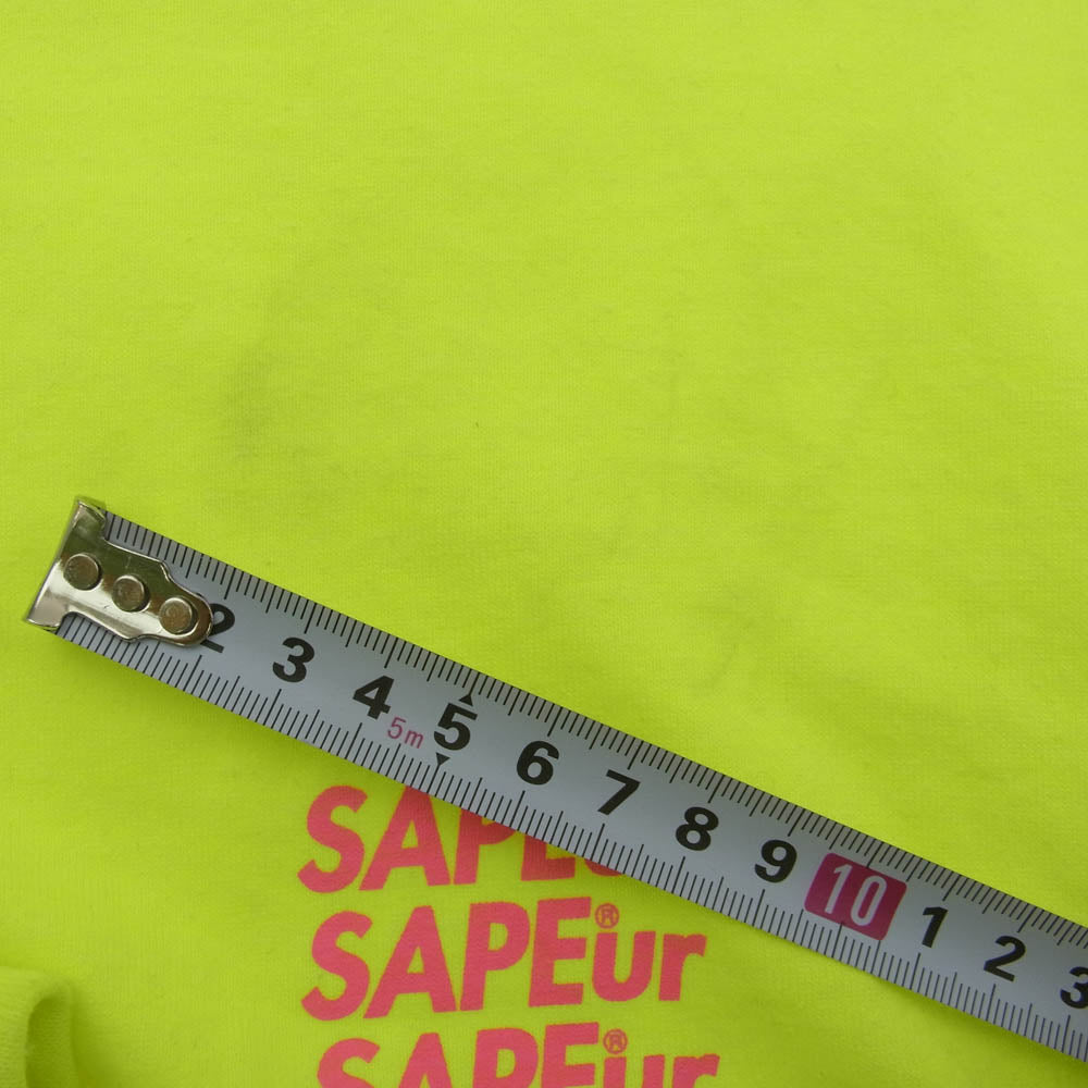SAPEUR サプール 袖 ロゴ 長袖 Tシャツ イエロー L イエロー系 L【中古】
