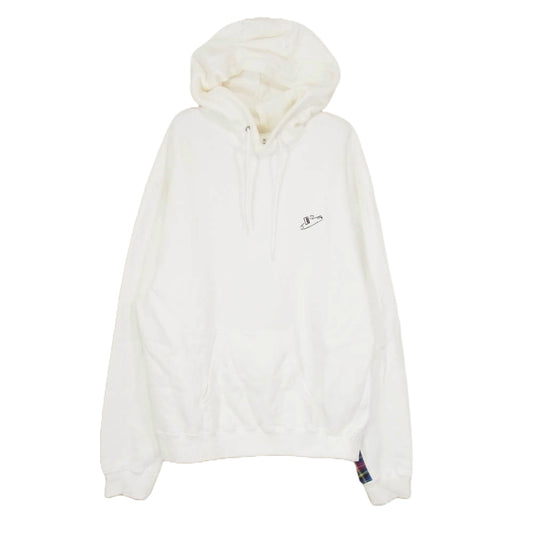 uniform experiment ユニフォームエクスペリメント UE-212006 切替し タータンチェック スウェット パーカー ホワイト系 2【中古】