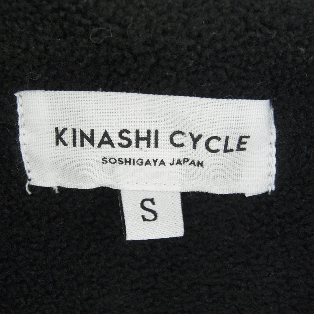 木梨 サイクル フリース プルオーバー パーカー  S ブラック系 S【中古】