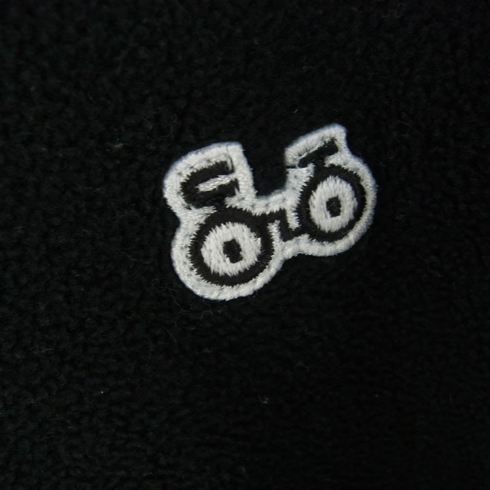 木梨 サイクル フリース プルオーバー パーカー  S ブラック系 S【中古】