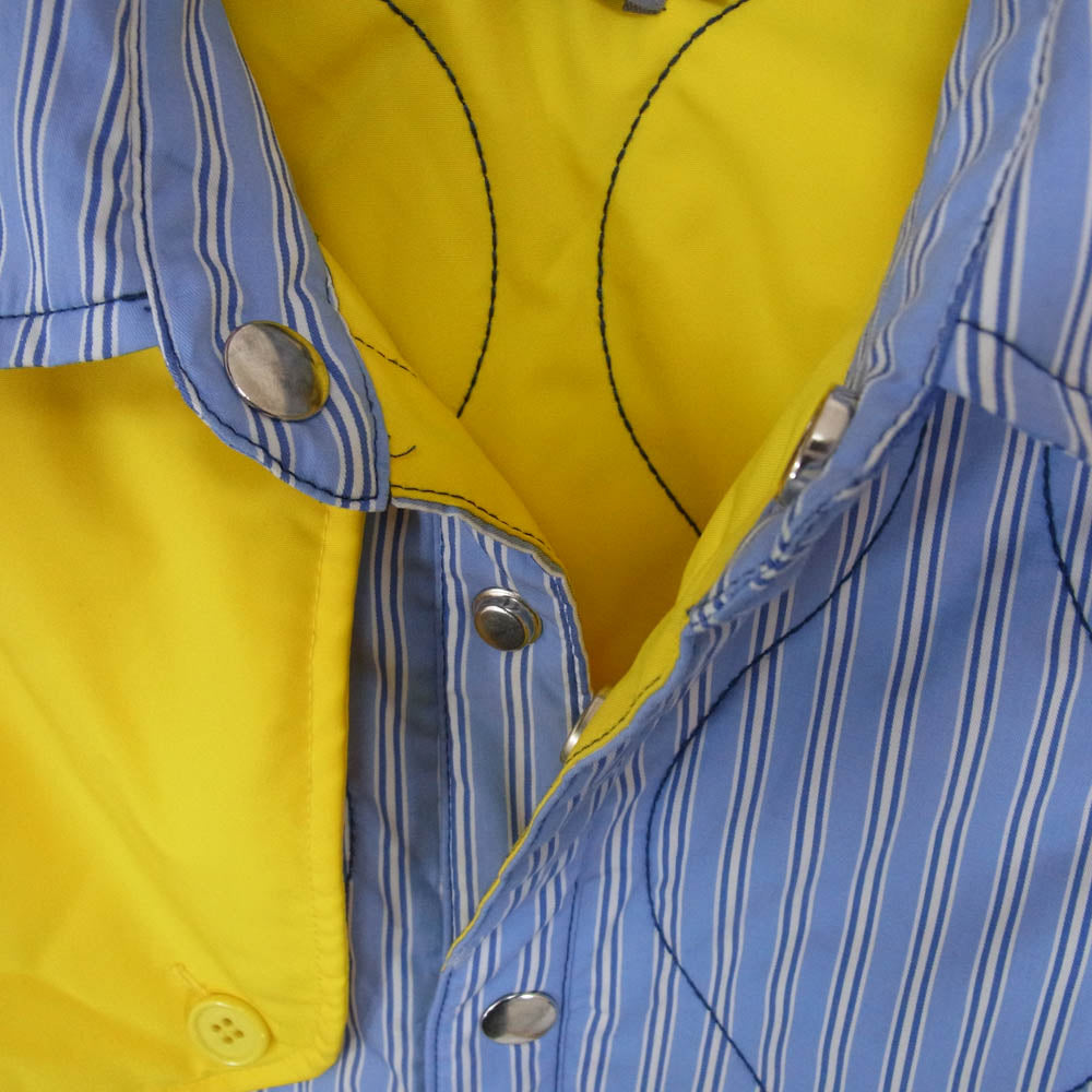 ワナ SHERLOCK QUILTING SHIRTS K.R.S. キルティング 長袖 シャツ ブルー系 M【中古】