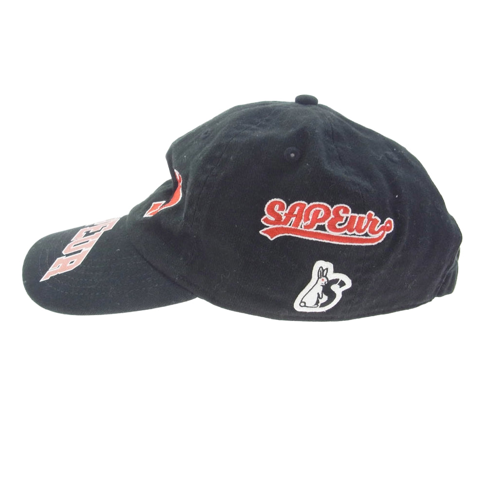 SAPEUR サプール × FR2 エフアールツー CAP キャップ BLACK ブラック系【中古】