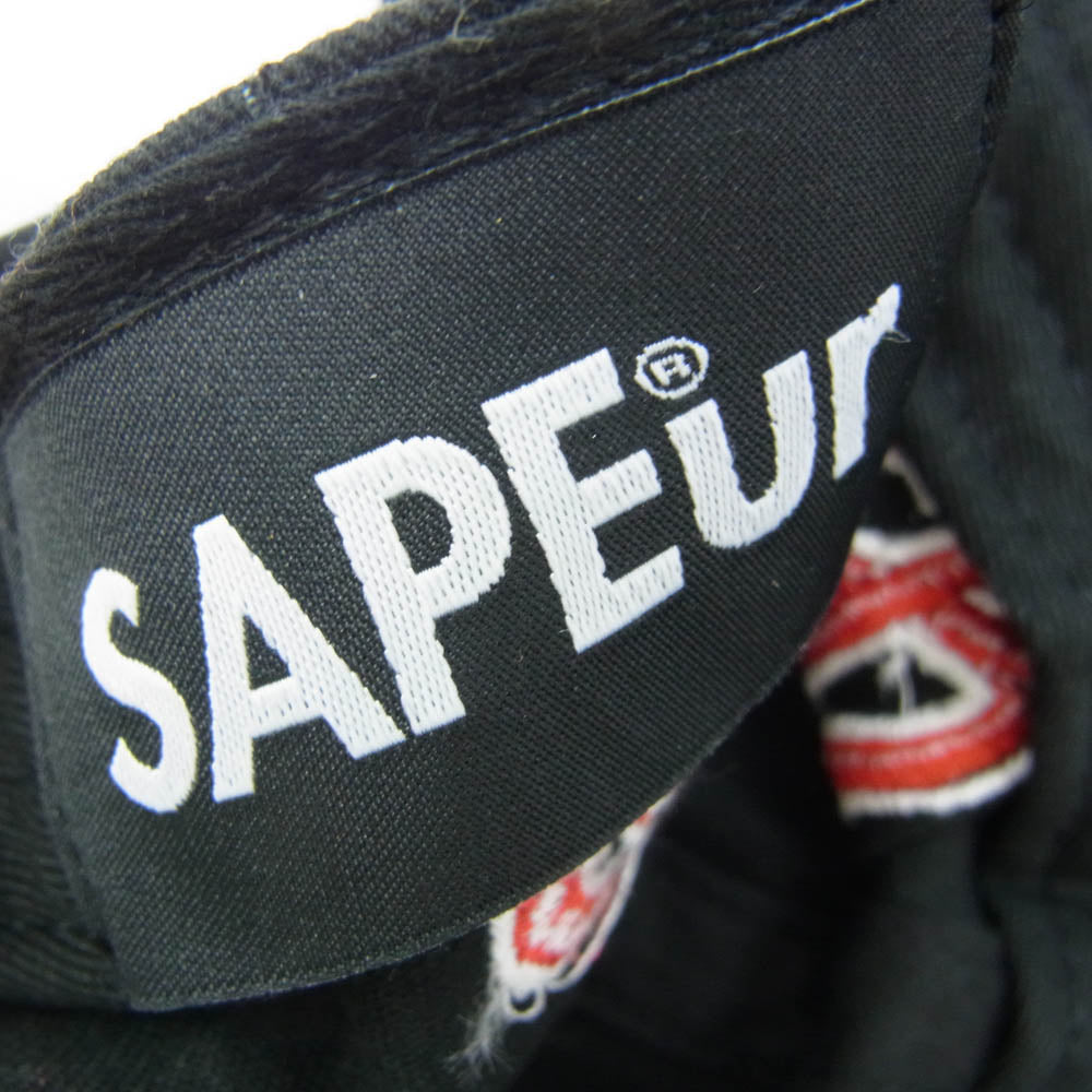 SAPEUR サプール × FR2 エフアールツー CAP キャップ BLACK ブラック系【中古】