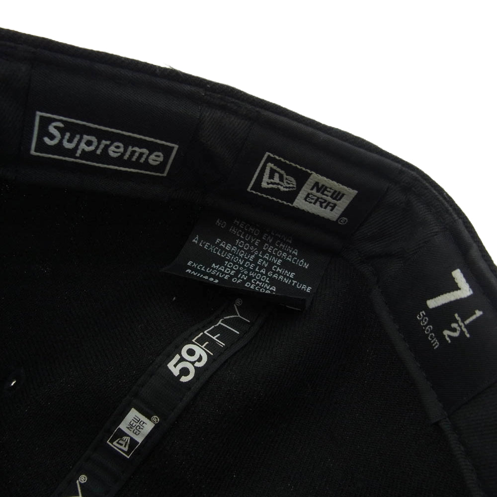 Supreme シュプリーム 20AW × NEW ERA ニューエラ ICE S Logo New Era Sロゴ ニューエラ アイス ロゴ ベースボール ブラック ブラック系【中古】